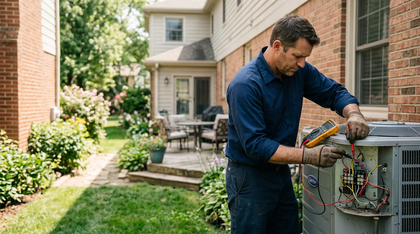 HVAC technician working near Westwood, CA